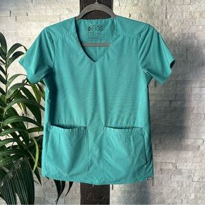 FIGS Lekei & Callao Teal Green Marine Teal
Medical Scrub Joggers Top Size XXS